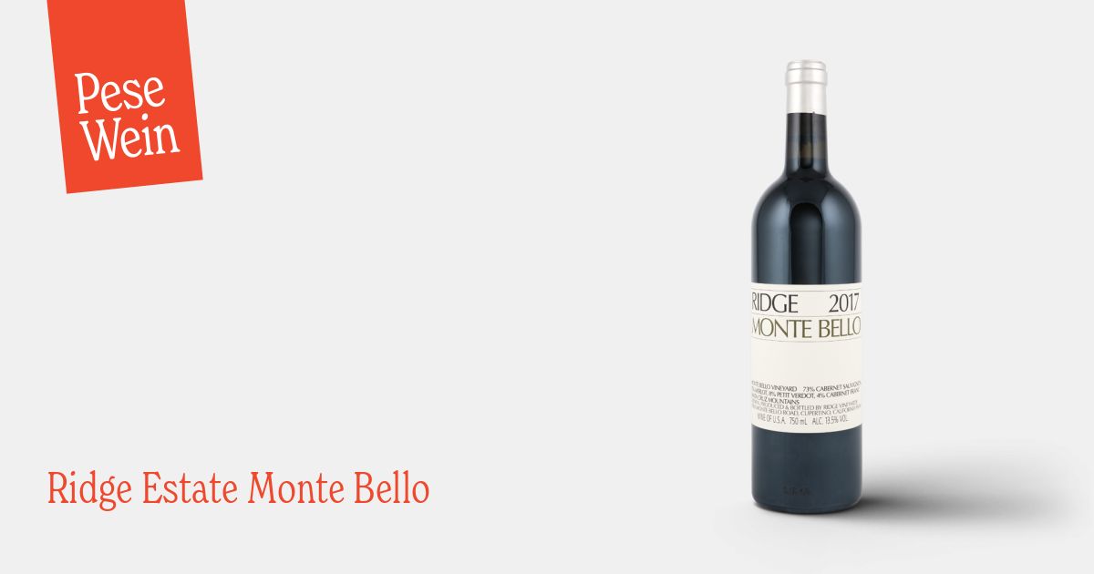 Buy Ridge Estate Monte Bello 2017