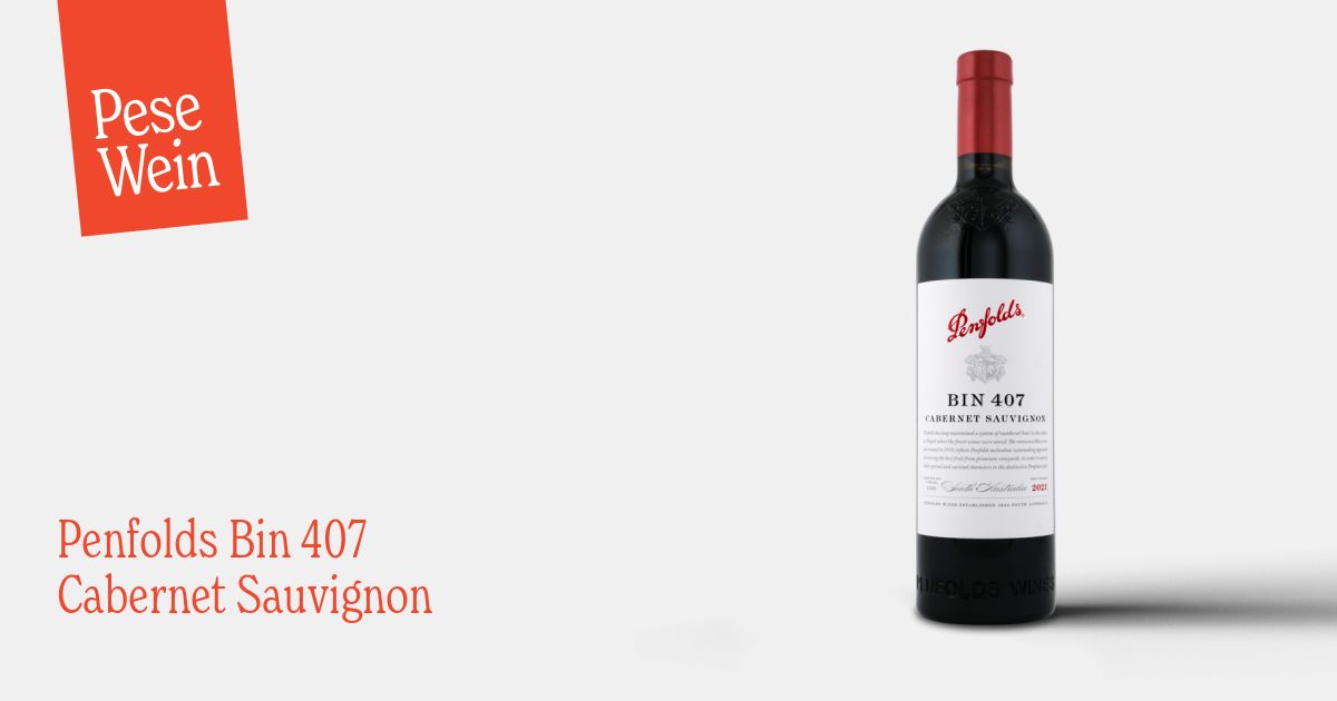ワイン Penfolds BIN 407 Cabernet Sauvignon 2021 Penfolds Bin 407 Cabernet 2021 MAGNUM (Gift Box)