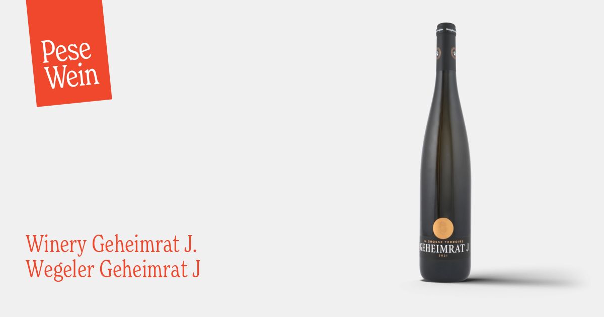 Buy Winery Geheimrat J. Wegeler Geheimrat J 2021