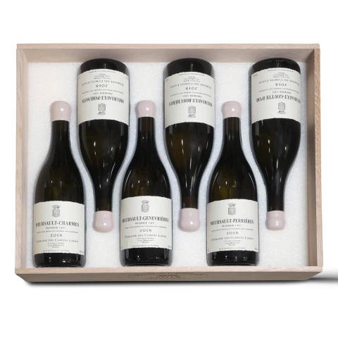 Domain des Comtes Lafon Meursault 1er Cru Caisse Prestige 6 Climats Les Charmes, Goutte d'Or, Porusots, Les Bouchères, Les Genevrières, Perrières 2018