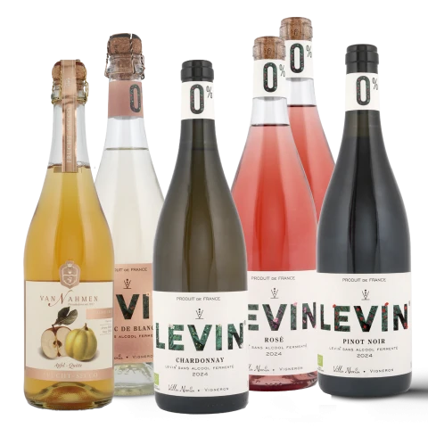 Package of top non-alcoholic wines: (6 bottles)