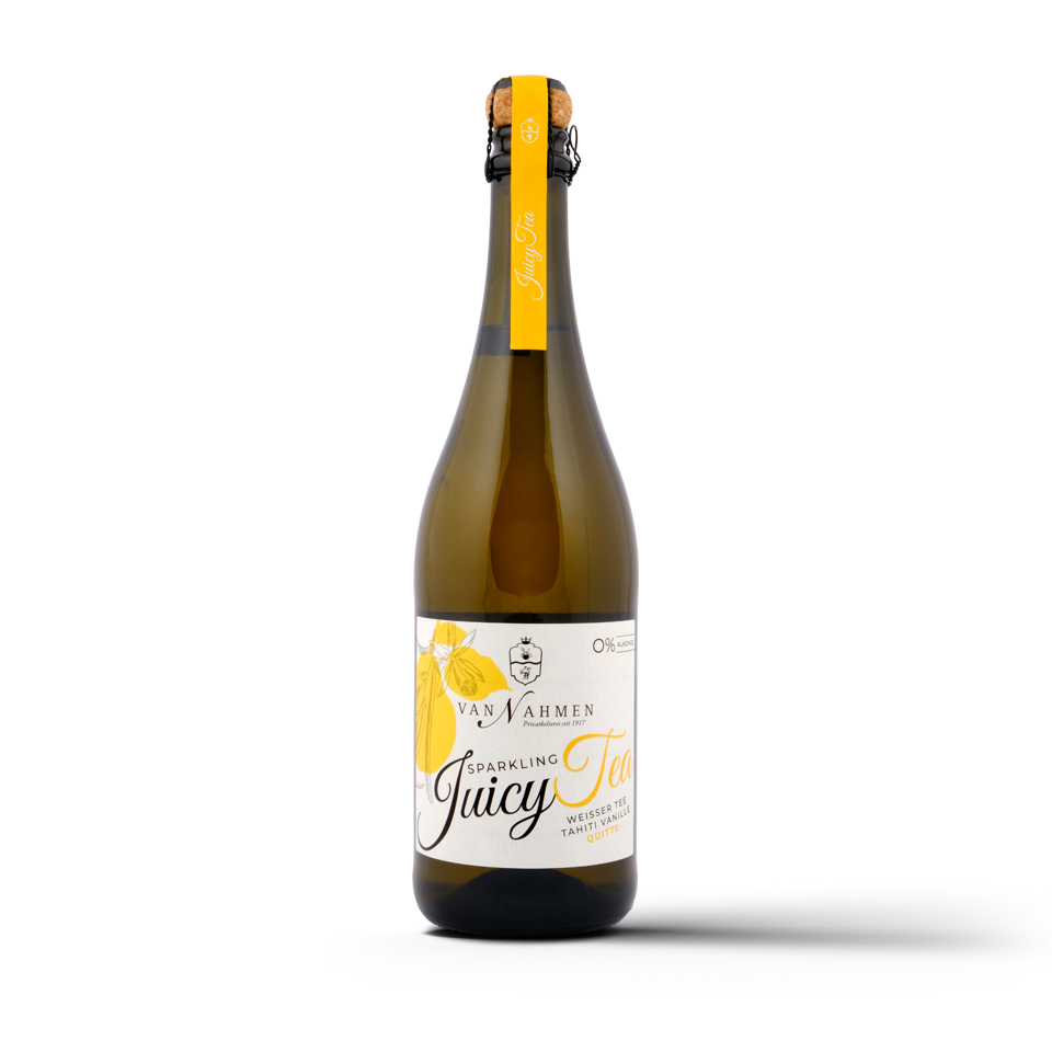 Obstkelterei van Nahmen Juicy Tea Weißer Tee, Tahiti Vanille, Quitte